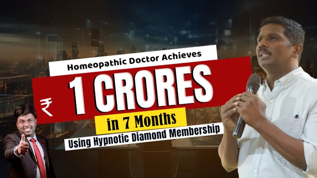 Homeopathic Doctor Achieves 1 Crore in 7 Months